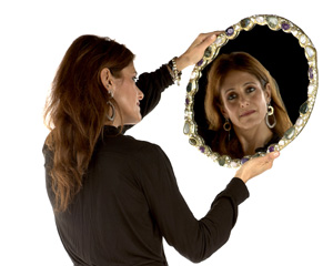 paola allo specchio